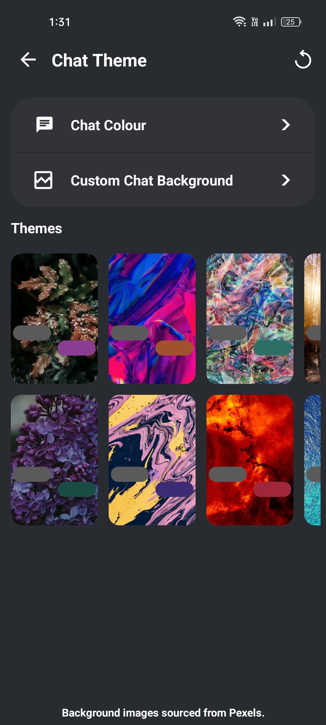 Chat themes